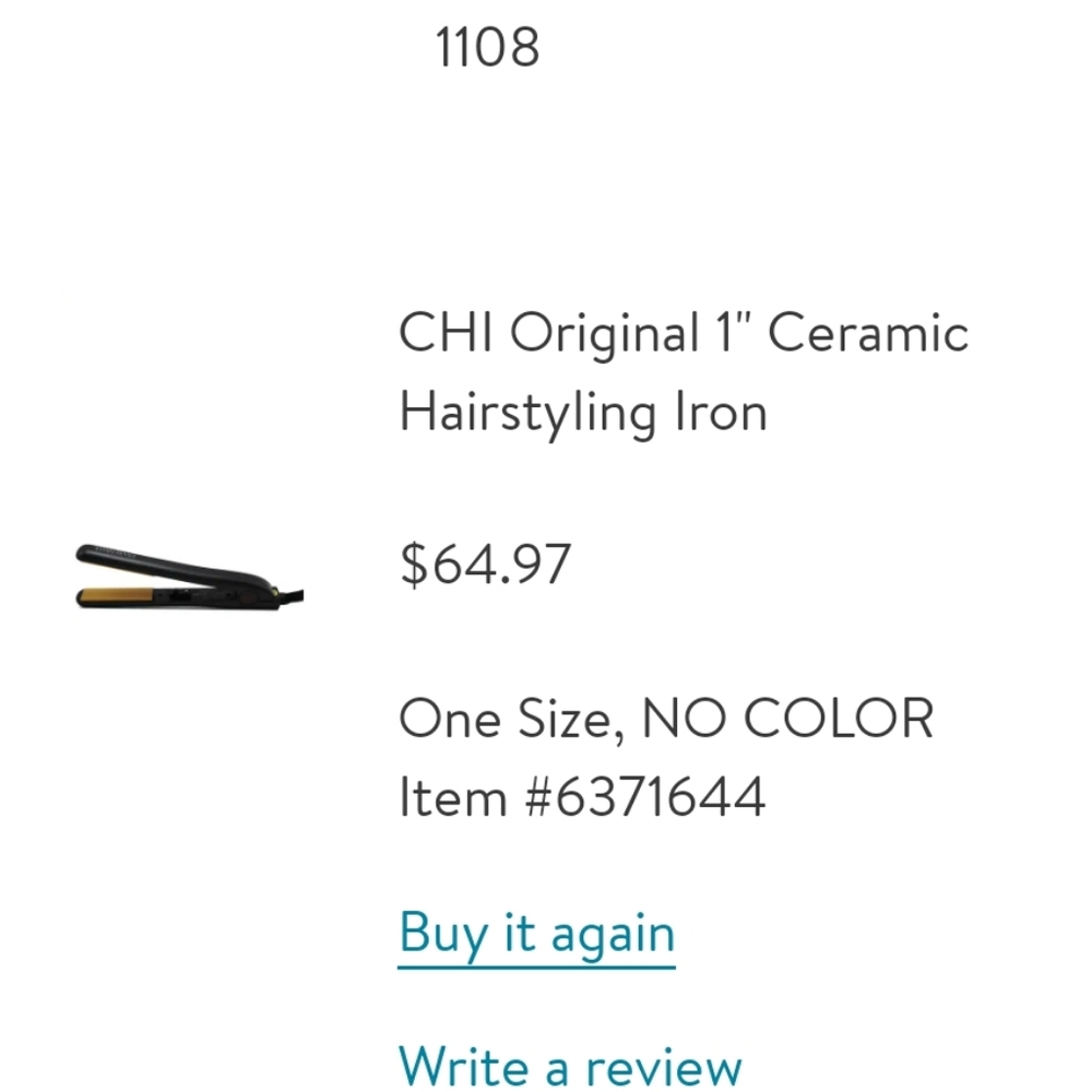 Chi straightener 1" brand new.